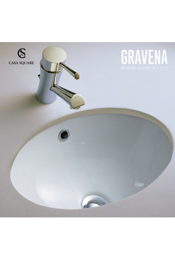 LAVABO DIANA A ENCASTRER PAR-DESSOUS BLANC