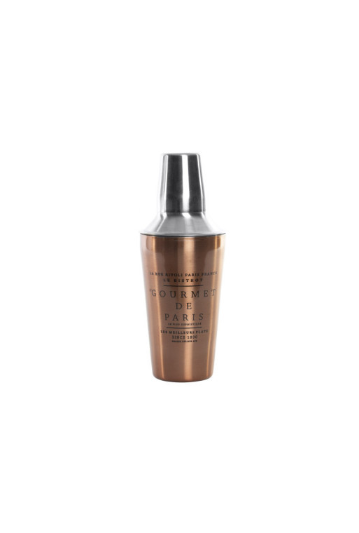 "SHAKER GOURMET en INOX CUIVRÉ 9,5X22cm 500 ML. " "SHAKER GOURMET en INOX CUIVRÉ 9,5X22cm 500 ML. "