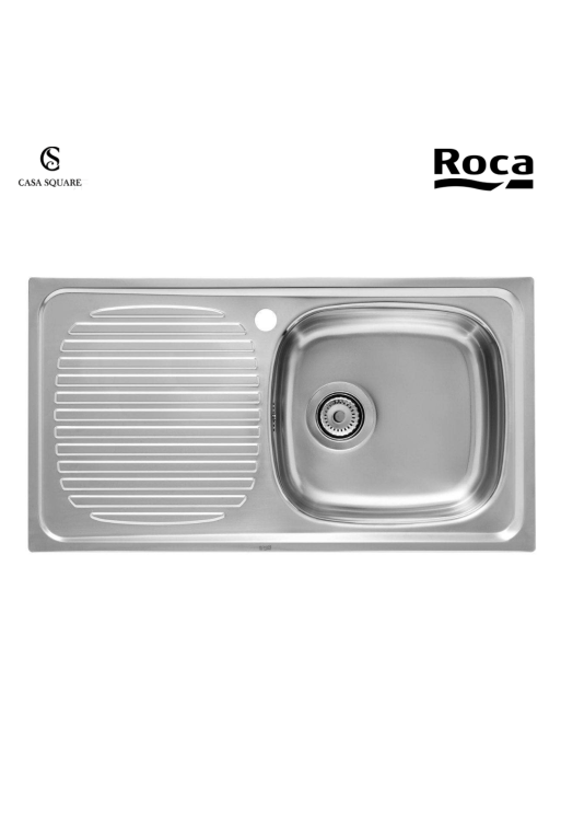 EVIER DE CUISINE J EN INOX 1 BAC (80X43,5CM) A GAUCHE EVIER DE CUISINE J EN INOX 1 BAC (80X43,5CM) A GAUCHE