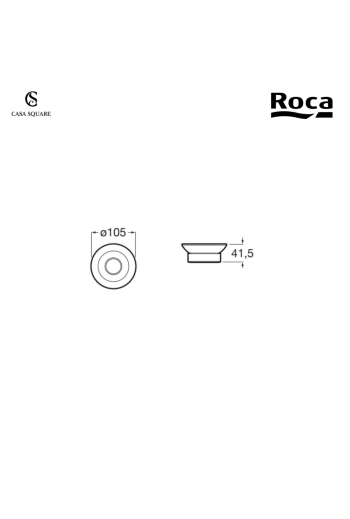 PORTE SAVON VERRE TWIN CHROME (SUR STOCK)