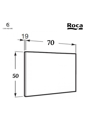 MIROIR DEBBA 50X70CM CADRE WENGUE (SUR STOCK)