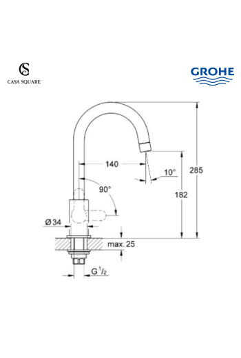 ROBINET EVIER BAUEDGE ( FROID)