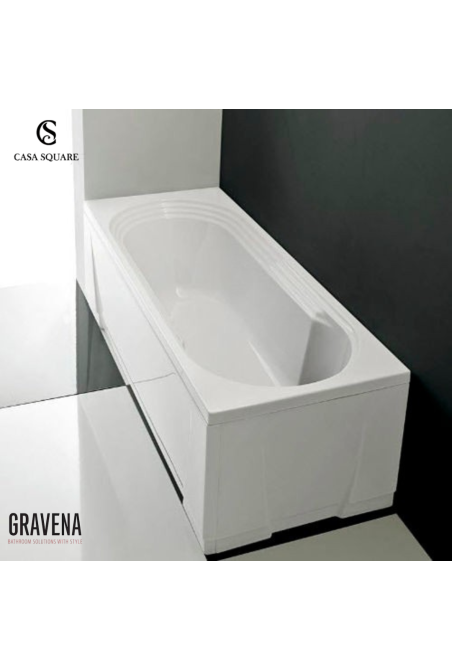 BAIGNOIRE ACRYLIQUE CHRISTINA 170X70CM BLANC