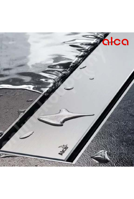 SIPHON PLASTIQUE 750MM +GRILLE  SOLID EN INOX