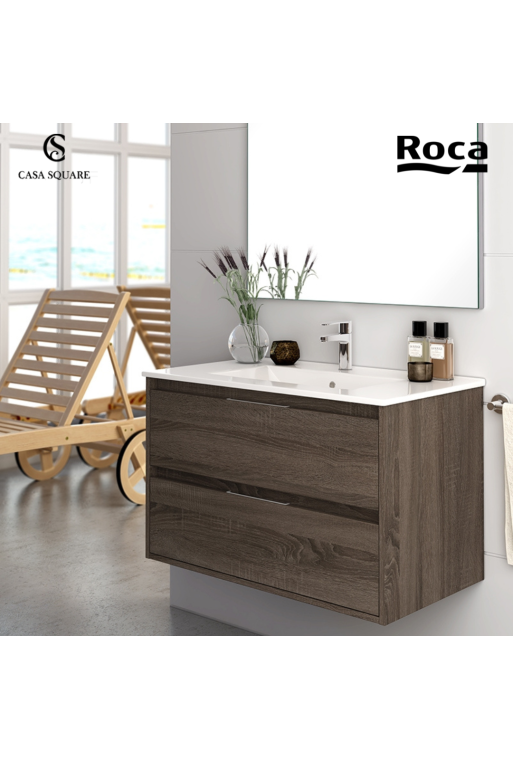 SET MEUBLE LOKE 80 CM FRESNO +LAVABO 80 EN RESINE SET MEUBLE LOKE 80 CM FRESNO +LAVABO 80 EN RESINE