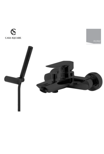 MITIGEUR  BAIN/DOUCHE JORIZ ( douchette - support inclus )  NOIR