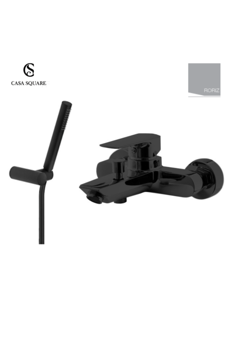 MITIGEUR  BAIN/DOUCHE JORIZ ( douchette - support inclus )  NOIR