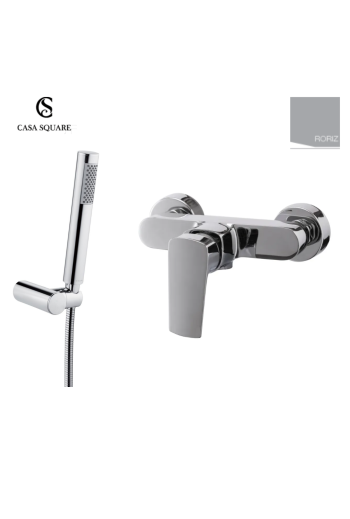 MITIGEUR DOUCHE MURAL ( douchette - support inclus ) JORIZ CHROME