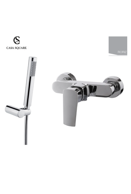 MITIGEUR DOUCHE MURAL ( douchette - support inclus ) JORIZ CHROME