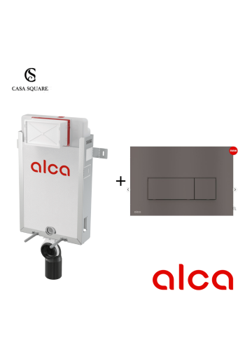 SET MECANISME ALCA115/1000 AVEC PLAQUE GUN METAL MATT (M57-GM-M)
