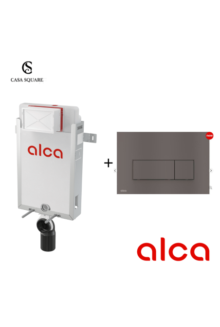 SET MECANISME ALCA115/1000 AVEC PLAQUE GUN METAL MATT (M57-GM-M)