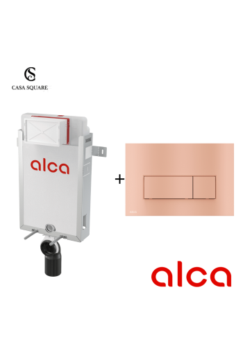 SET MECANISME ALCA115/1000 AVEC PLAQUE ROSE ROUGE MAT (M57-RG-M)