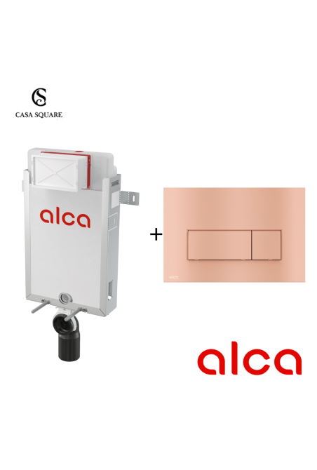 SET MECANISME ALCA115/1000 AVEC PLAQUE ROSE ROUGE MAT (M57-RG-M)