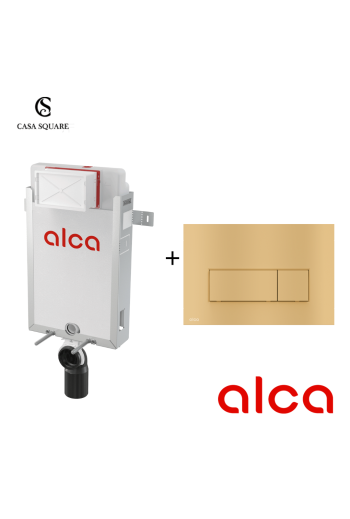 SET MECANISME ALCA115/1000 AVEC PLAQUE GOLD MATT (M57-G-M)