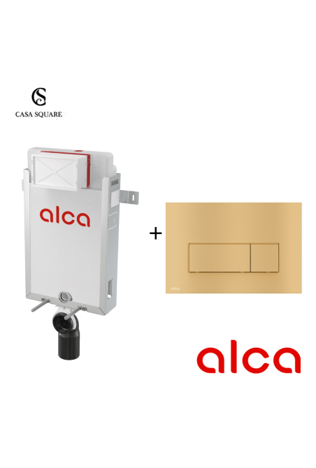 SET MECANISME ALCA115/1000 AVEC PLAQUE GOLD MATT (M57-G-M)
