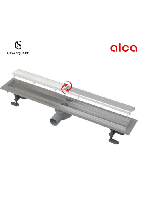 SIPHON POUR DOUCHE ITALIENNE 650 MM FIT AND GO GRILLE DOUBLE FACE ALCA EN INOX SIPHON POUR DOUCHE ITALIENNE 650 MM FIT AND GO GRILLE DOUBLE FACE ALCA EN INOX