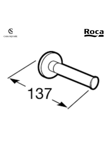 PORTE PAPIER ROULEAU HOTELS CHROME (SUR STOCK)