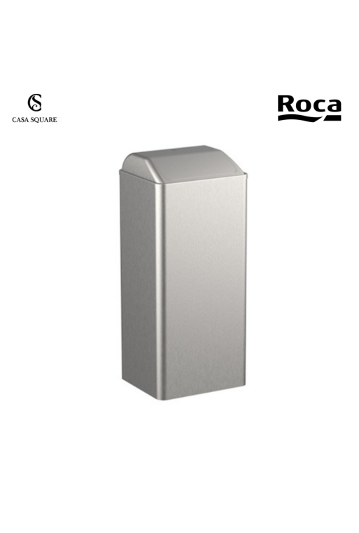 POUBELLE AVEC COUVERCLE 80L PUBLIC CHROME MATT (SUR STOCK)