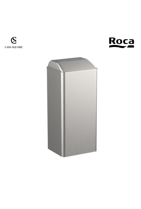 POUBELLE AVEC COUVERCLE 80L PUBLIC CHROME MATT (SUR STOCK)