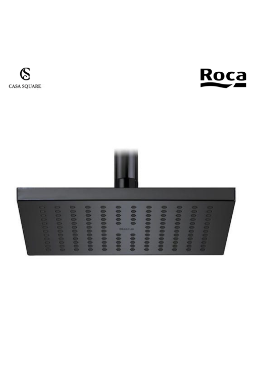 RAINSHOWER CARRE RAINSENSE 25CM EN ABS NOIR BRILLANT (SUR STOCK)