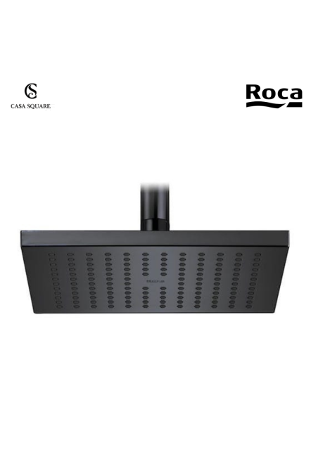 RAINSHOWER CARRE RAINSENSE 25CM EN ABS NOIR BRILLANT (SUR STOCK)