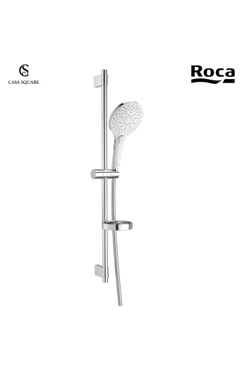 KIT DE DOUCHE PLENUM CHR (BARRE+DOUCHETTE CARRE +FLEXIBLE+PORTE SAVON) (SUR STOCK)