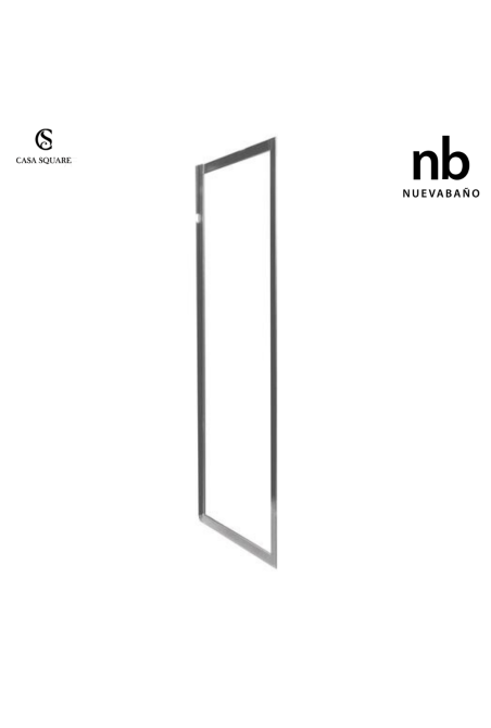 PARTIE FIXE 80CM PROFILE CHR (A COMBINER AVEC HGS6SC)