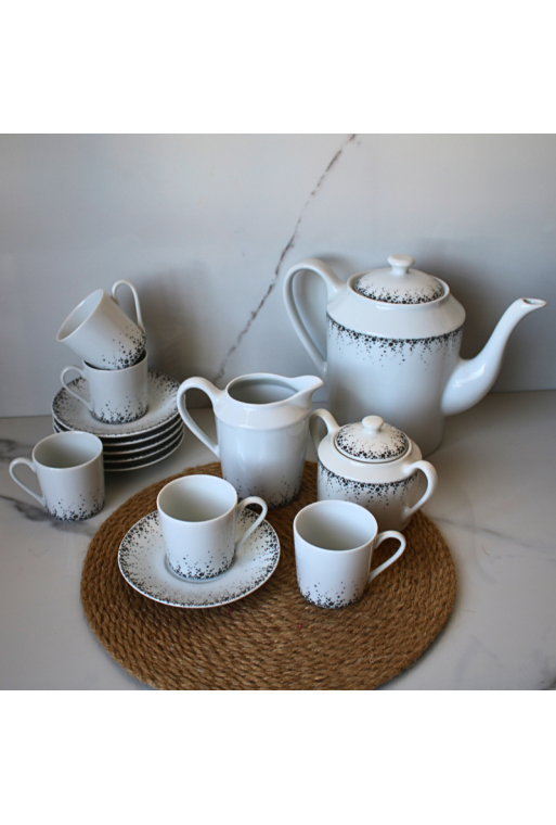 SERVICE A CAFE EN PORCELAINE BOREAL 15 PCS