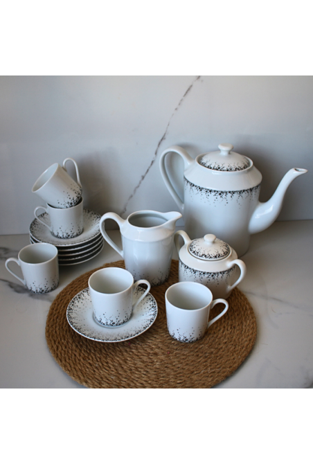 SERVICE A CAFE EN PORCELAINE BOREAL 15 PCS