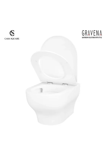 SET CUVETTE SUS RIMLESS CASANOVA AVEC ABATTANT SOFT CLOSE BLANC