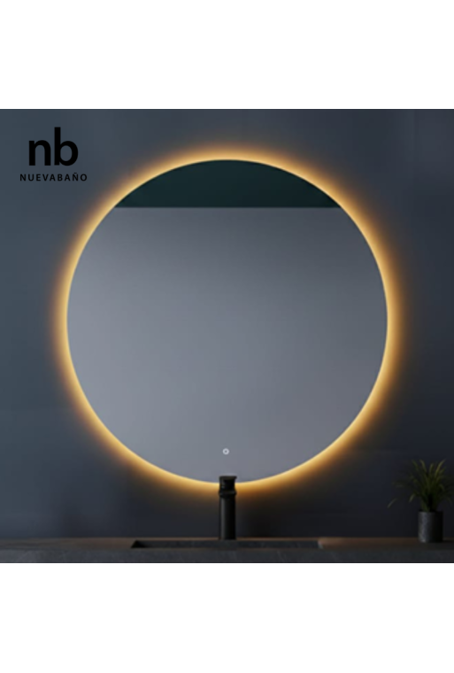 MIROIR ONE TOUCH RONDE D:60CM AVEC LED INTEGRE ET ANTI BUEE