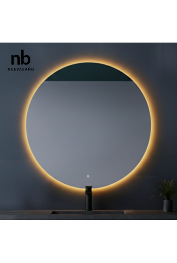 MIROIR ONE TOUCH RONDE D:80CM AVEC LED INTEGRE ET ANTI BUEE