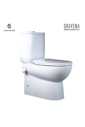 SET CUVETTE A POSER CASANOVA RIMLESS AVEC RESERVOIR ET ABATTANT BLANC