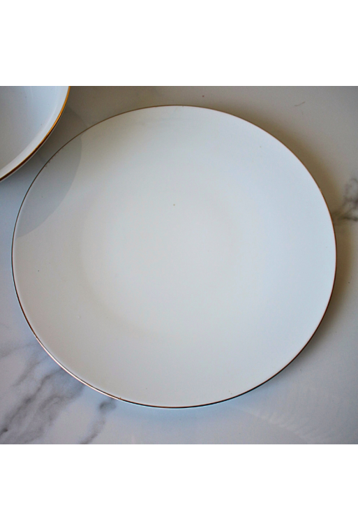 ASSIETTE DE PRESENTATION DESIGN EN PORCELAINE BLANC