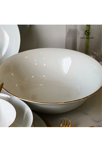 Saladier en porcelaine filet