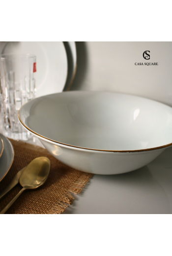 Saladier en porcelaine filet