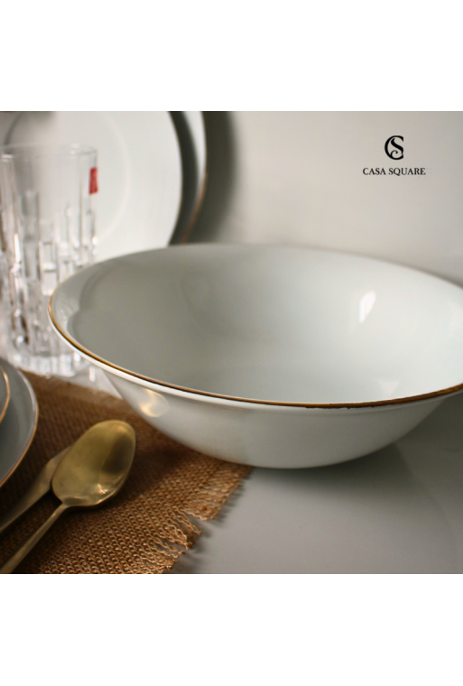 Saladier en porcelaine filet