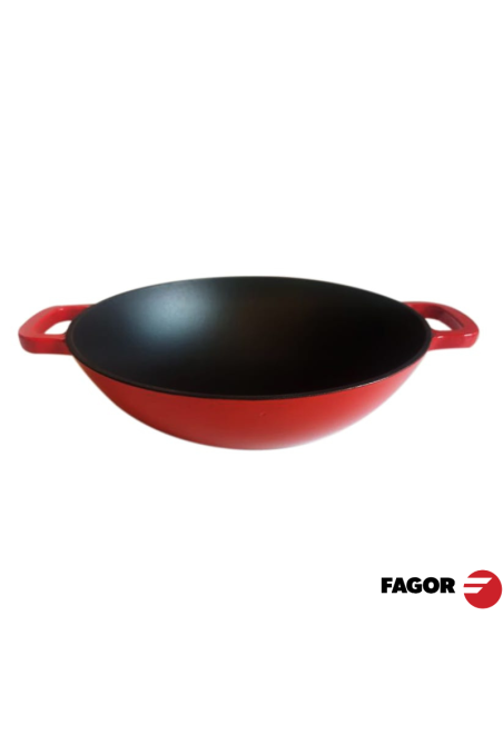 CASSEROLE FERRO ECO ROUGE 30CM SANS COUVERCLE