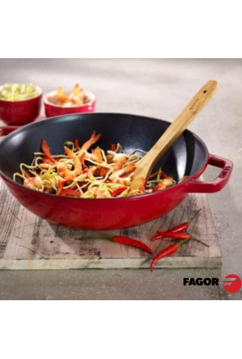 CASSEROLE FERRO ECO ROUGE 30CM SANS COUVERCLE