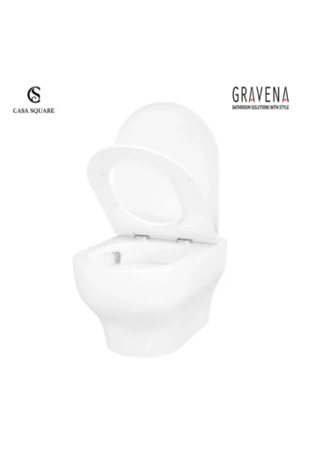 CUVETTE SUS RIMLESS CASANOVA AVEC ABATTANT SOFT CLOSE