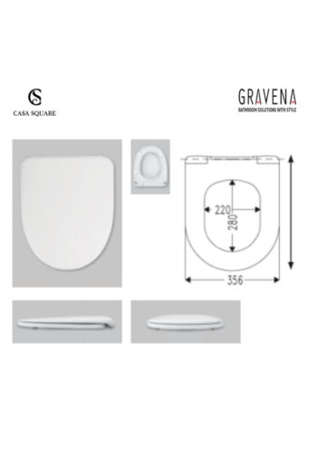 CUVETTE SUS RIMLESS CASANOVA AVEC ABATTANT SOFT CLOSE