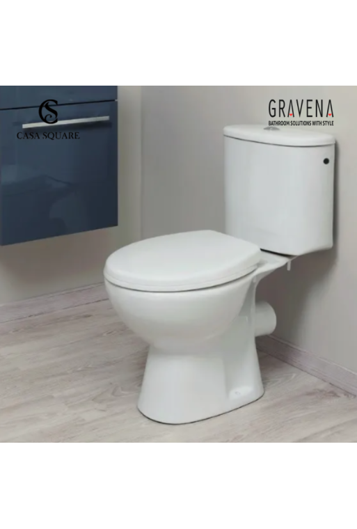 CUVETTE A POSER CASANOVA RIMLESS AVEC RESERVOIR ET ABATTANT