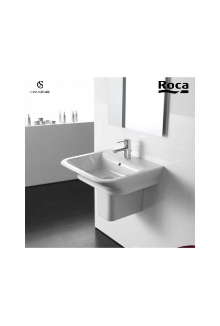 PACK LAVABO GAP ROUND 65CM + SEMI COLONNE BLANC