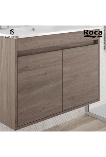 MEUBLE SALLE DE BAINS ROCA 80CM AVEC LAVABO RESINE BLANC