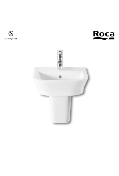LAVABO ROCA GAP ROUND 45CM + SEMI COLONNE BLANC