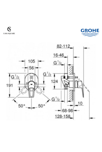 PACK BAIN/DOUCHE ENCASTRE BAULOOP NEW