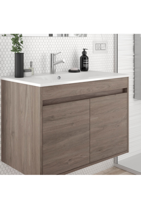 MEUBLE SOFIA- 80CM CAMBRIANE+ LAVABO 60 EN RESINE