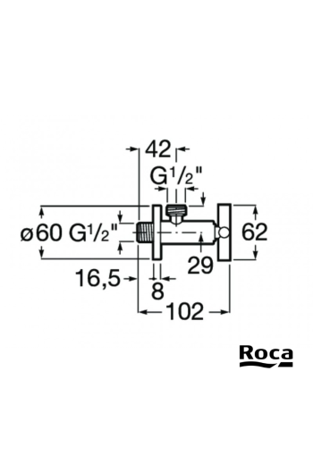 ROBINET D'ARRET 1/2" MURAL AQUA (CROISILLON ETOILE) (SUR STOCK)