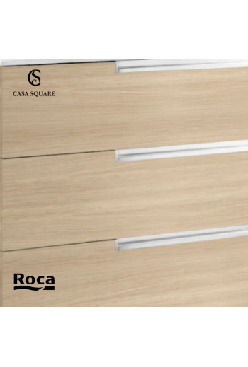 SET MEUBLE VICTORIA-N 60CM 3TIROIRS CHENE TEXTURE AVEC LAVABO RESINE