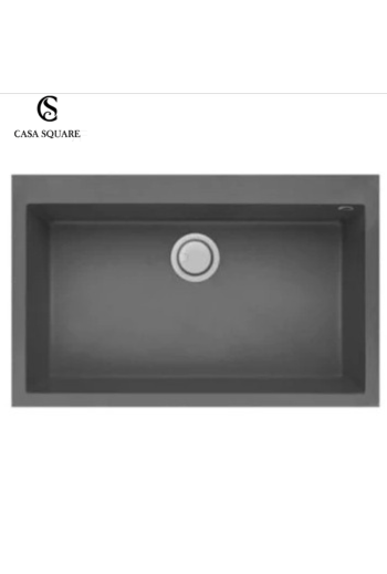 EVIER DE CUISINE 66X50CM GRIS MATT AVEC VIDAGE